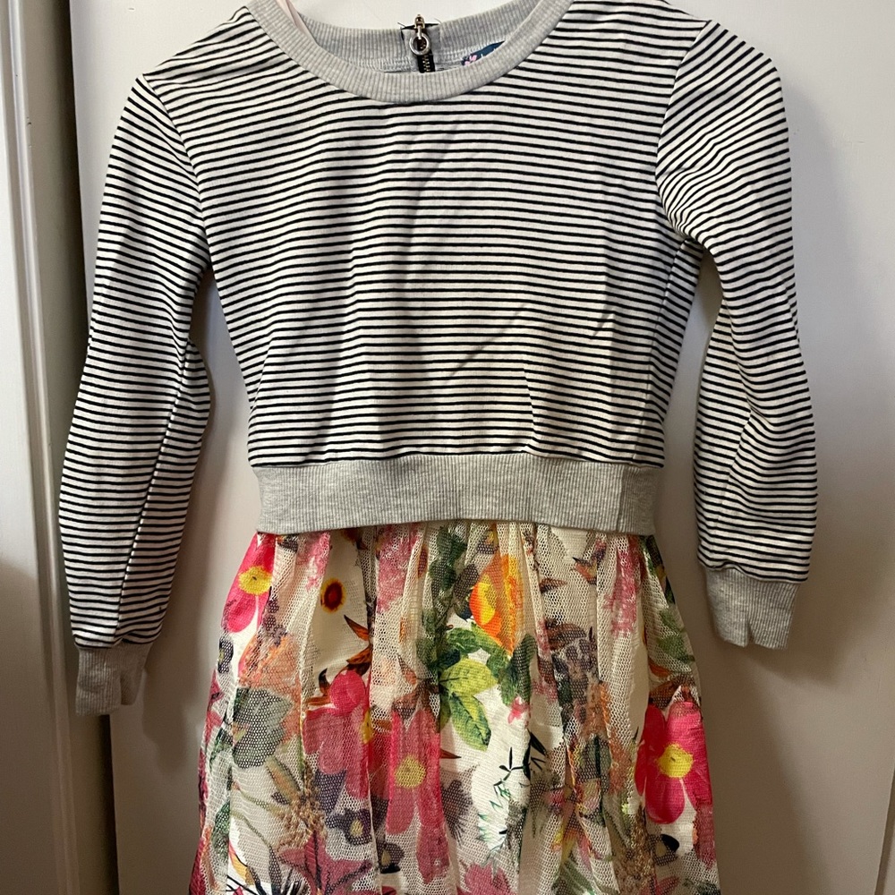 COPY - TrulyMe mixed media dress removable sweatshirt 7